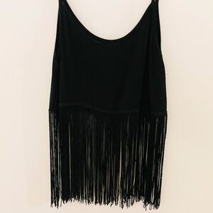 L.A. Hearts Black Fringe Top